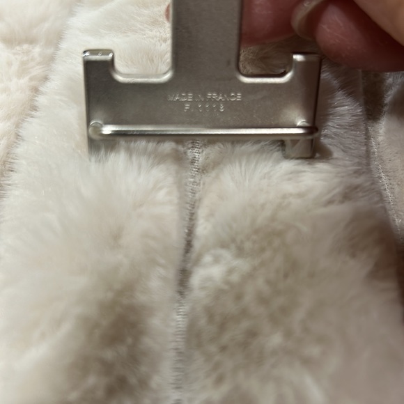 Hermes silver belt buckle